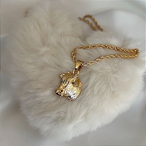 Colar Feminino Boi com Cordão Baiano