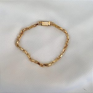 Pulseira Masculina Cordão Tijolinho