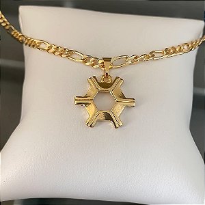 Colar Masculino Agronomia Luxo com Cordão 3x1