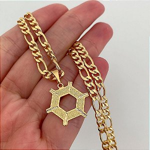 Colar Masculino Agronomia com Cordão 3x1