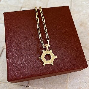 Colar Masculino Agronomia com Cordão Cartier