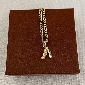 Colar Masculino Soja com Cordão 3x1