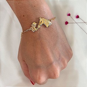 Pulseira Feminina Cavalo e Cowgirls