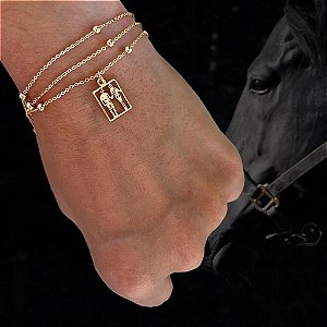 Pulseira Feminina Tripla Casal Country