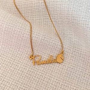 Colar Personalizado Pamela com Cavalo Banhado a Ouro 18k