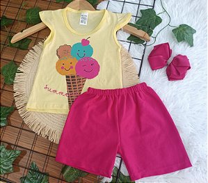 Conjunto Baby Sorvetinho - Roupinha Divertida para os Pequenos