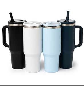 Copo Térmico Personalizado com Bico 1200ml Branco