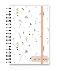 Caderno A5 Florart Floral Delicado