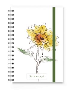 Caderno A5 Florart Girassol