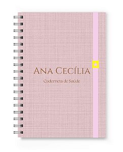 Caderneta de Saúde Florart Rosa Textura