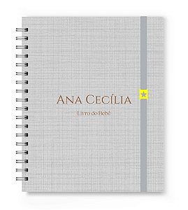 Livro do Bebê Florart Cinza Textura