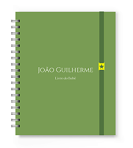 Livro do Bebê Florart Verde Liso
