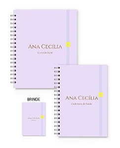 Kit Florart Livro + Caderneta Lilás Liso