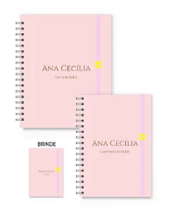 Kit Florart Livro + Caderneta Rosa Liso