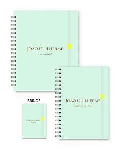 Kit Florart Livro + Caderneta Verde Claro Liso