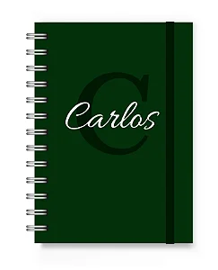 Caderneta A6 Florart Alfabeto Verde