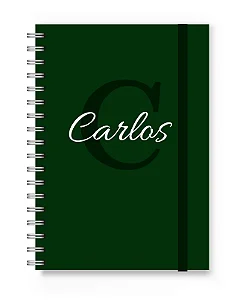 Caderno A5 Florart Alfabeto Verde