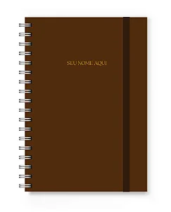Caderno A5 Florart Marrom