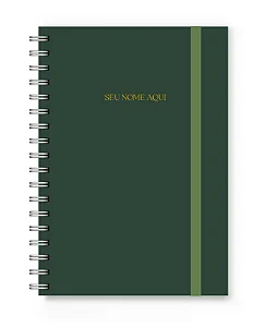 Caderno A5 Florart Verde