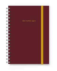 Caderno A5 Florart Vinho