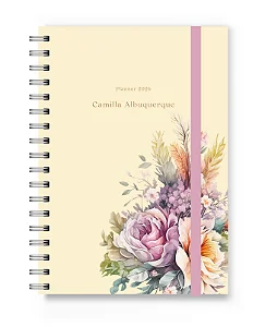 Planner 2026 Florart Bege Floral