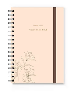Planner 2026 Florart Rosê Floral