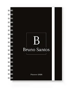 Planner 2026 Florart Alfabeto Black