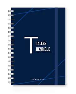 Planner 2026 Florart Alfabeto Azul