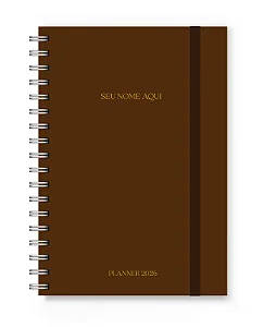 Planner 2026 Florart Marrom