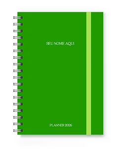 Planner 2026 Florart Verde Limão