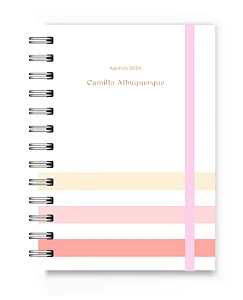 Mini Agenda 2026 Florart Listras Rosas