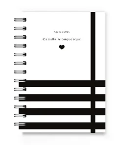 Mini Agenda 2026 Florart Listras Pretas