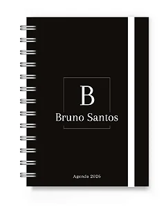 Mini Agenda 2026 Florart Alfabeto Black