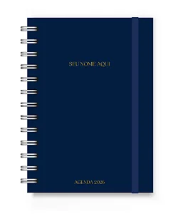 Mini Agenda 2026 Florart Azul