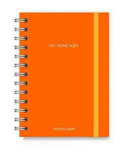 Mini Agenda 2026 Florart Laranja
