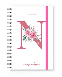 Planner 2026 Florart Alfabeto Branco