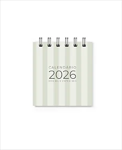 Mini Calendário 2026 Verde