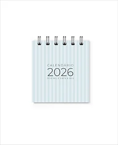 Mini Calendário 2026 Azul