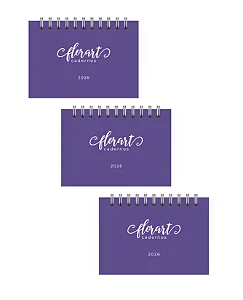 Kit com 20 Calendários de Mesa 2026 com Sua Logo | Brinde Corporativo