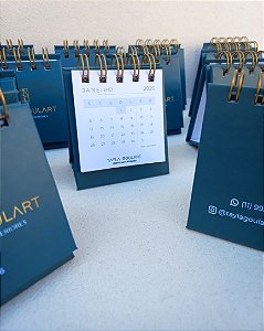 Kit com 20 Mini Calendários 2026 com Sua Logo | Brinde Corporativo