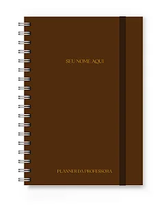 Planner da Professora Florart Marrom