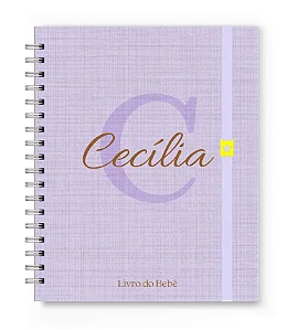 Livro do Bebê Florart Alfabeto Lilás Textura