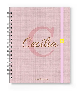 Livro do Bebê Florart Alfabeto Rosa Textura