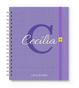 Livro do Bebê Florart Alfabeto Roxo Textura