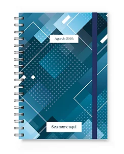 Agenda 2026 Florart Abstrato Azul