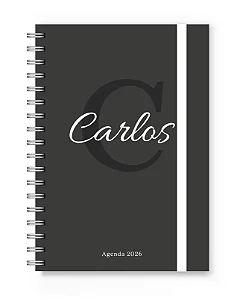 Agenda 2026 Florart Alfabeto Cinza