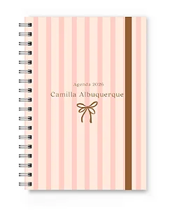 Agenda 2026 Florart Listrada Rosa