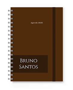 Agenda 2026 Florart Marrom Clássico