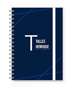 Caderno Personalizado Florart Alfabeto Azul