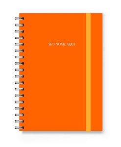 Caderno Personalizado Florart Laranja